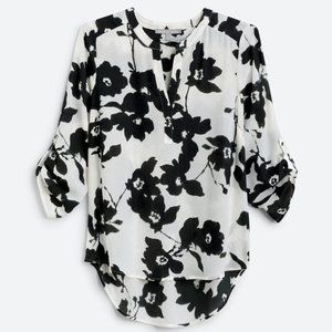 Daniel Rainn Koda Split Neck Blouse - Small